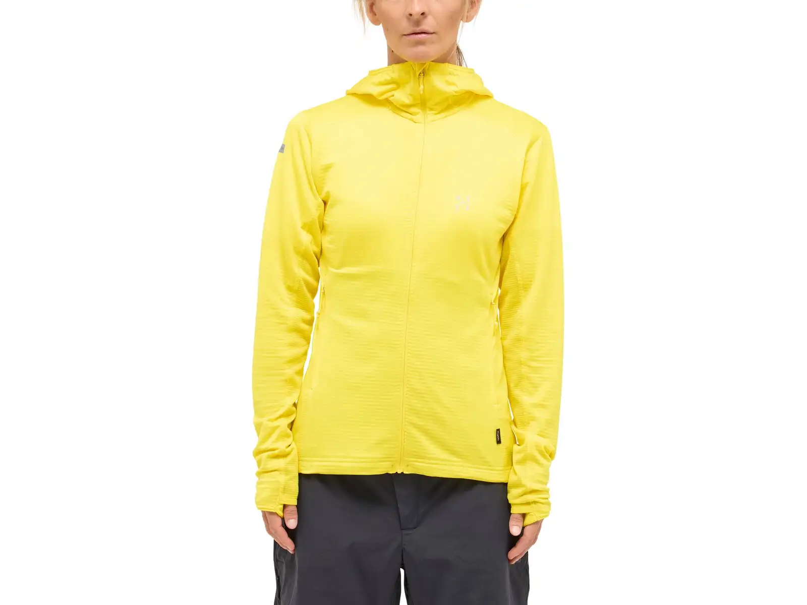 Haglöfs L.I.M Mid Multi Hood damska bluza z kapturem żółta