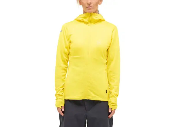 Haglöfs L.I.M Mid Multi Hood damska bluza z kapturem żółta