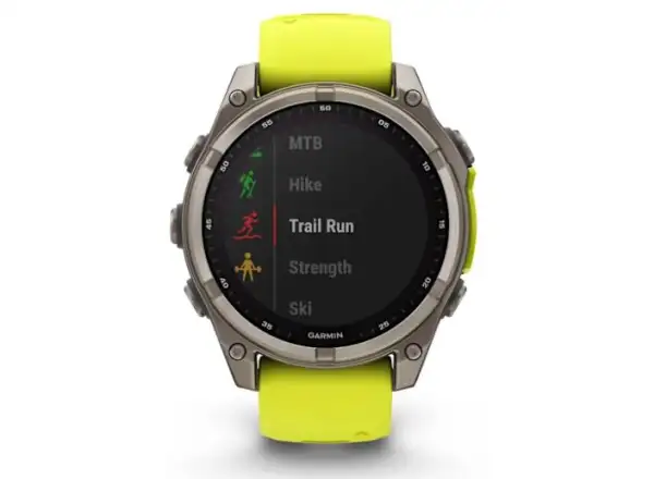 Garmin fenix 8 - 47 mm Solar Sapphire inteligentny zegarek Titanium Yellow/Graphite