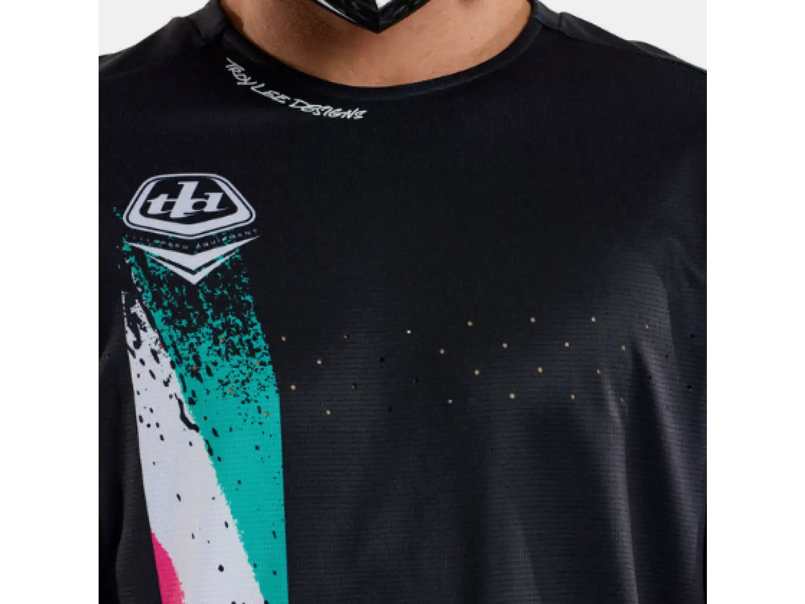 Troy Lee Designs Sprint Full Pull męska koszulka z długim rękawem Black