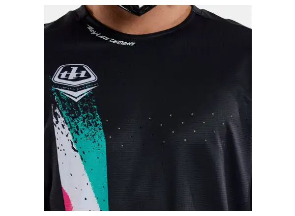 Troy Lee Designs Sprint Full Pull męska koszulka z długim rękawem Black