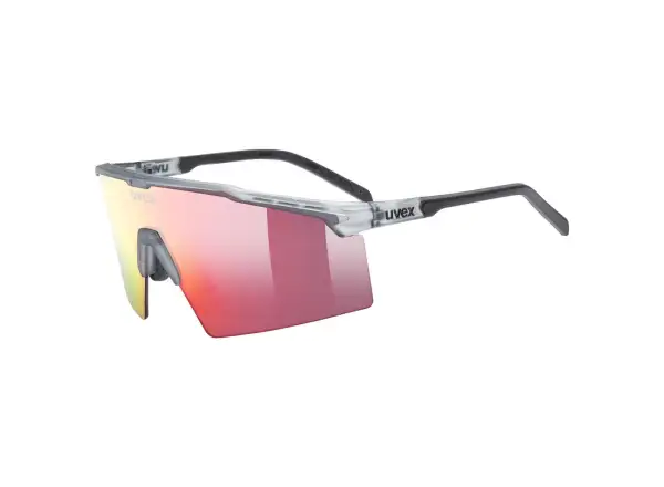 Uvex Flowline okulary przeciwsłoneczne Smoke Matt/Mirror Red