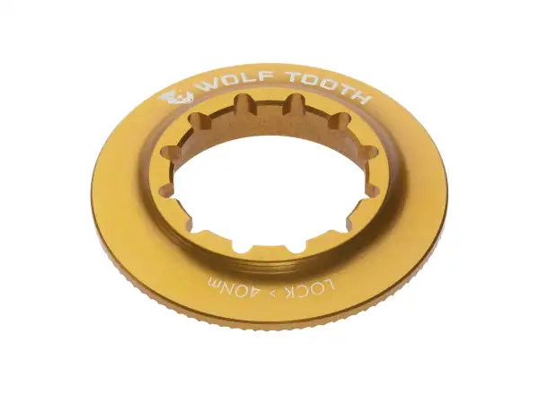 Wolf Tooth nakrętka Centerlock Rotor Internal Spline złota