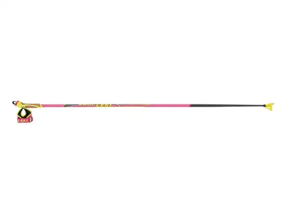 Leki HRC Max F kijki biegowe neon pink/neon yellow/carbon structure
