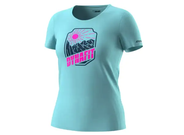 Dynafit Graphic Cotton damska koszulka krótki rękaw Marine Blue/Badge