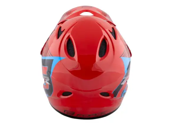 Force Tiger dowhnill kask czerwony/czarny/niebieski