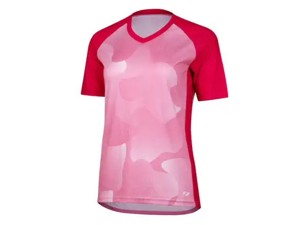 Etape Roxy damski luźny dres krótki rękaw różowa/biała