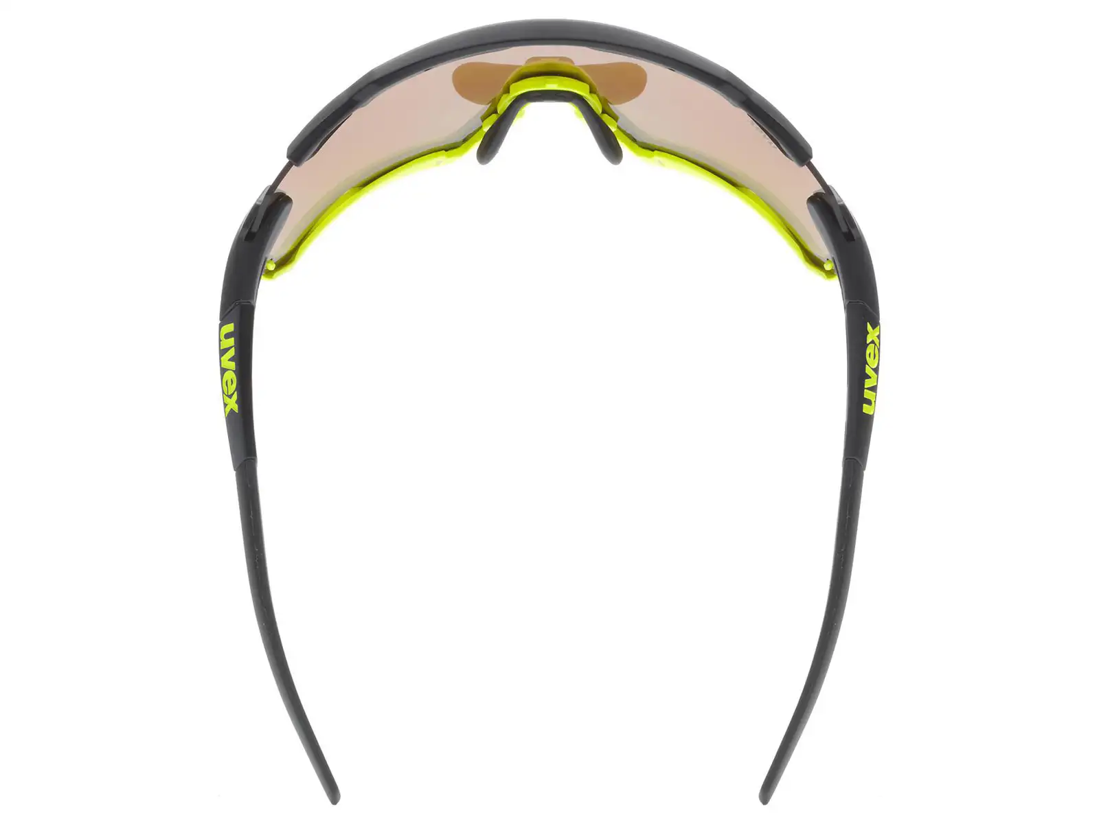 UVEX Sportstyle 228 okulary Black Lime Mat / Mirror Yellow (Cat. 3)