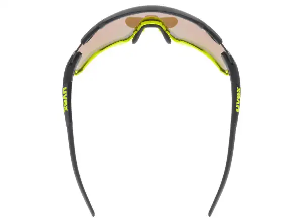 UVEX Sportstyle 228 okulary Black Lime Mat / Mirror Yellow (Cat. 3)