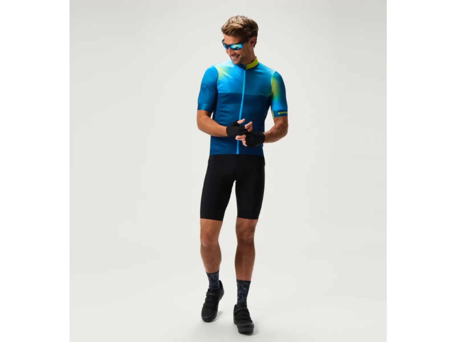 Endura FS260 Bitmap męska koszulka krótki rękaw Barra Blue