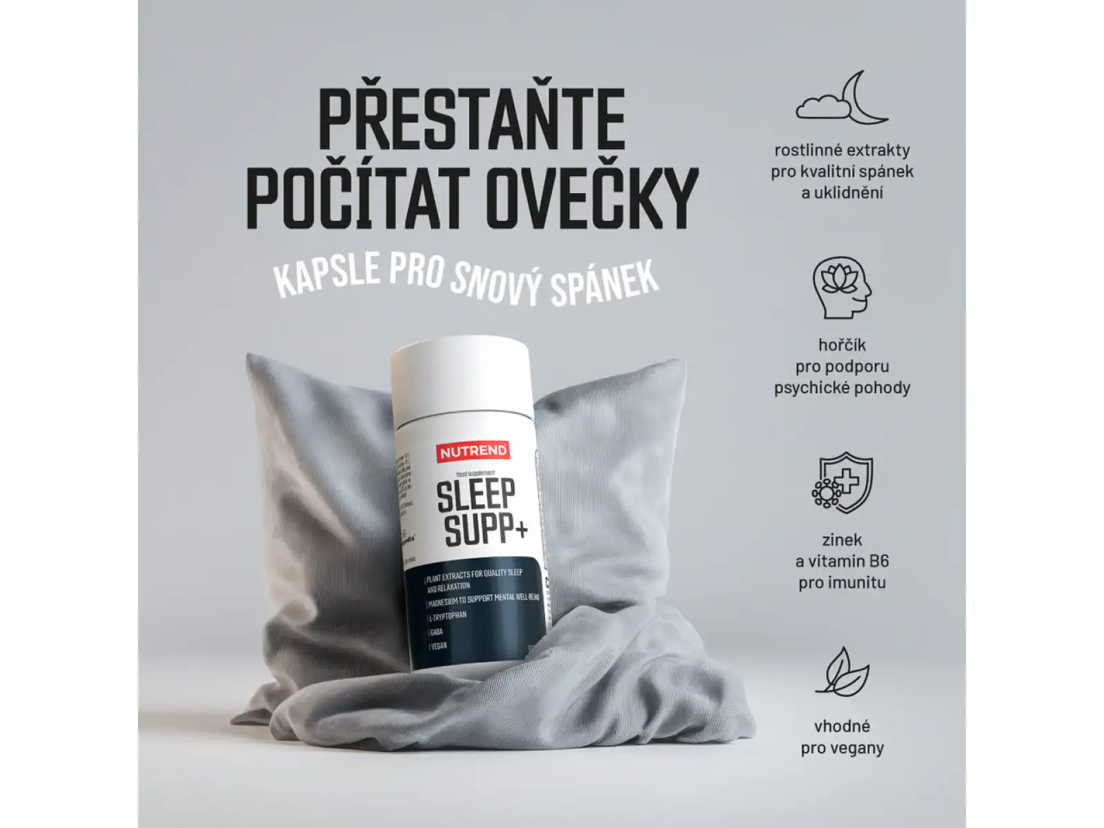 Nutrend Sleep Supp+ wsparcie snu 90 kapsułek