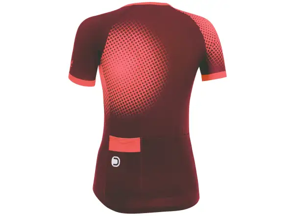 Dotout Square damski dres krótki rękaw Bordeaux