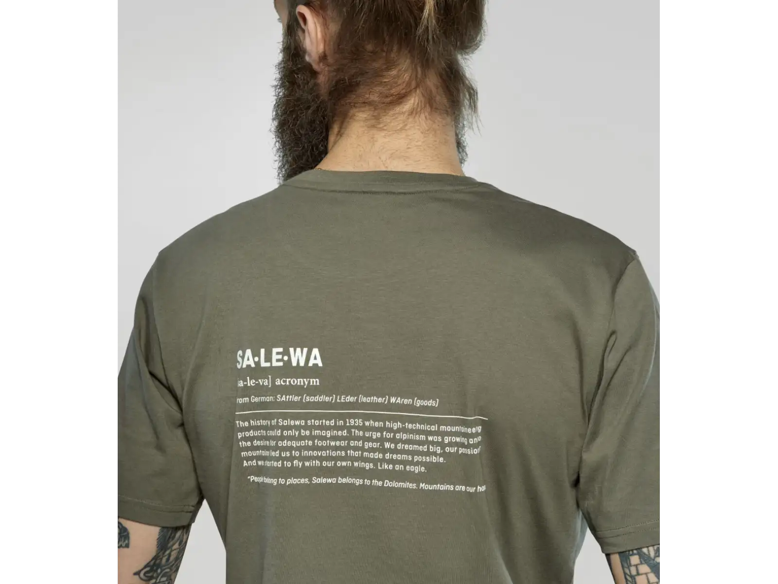 Salewa Eagle Vocab męska koszulka krótki rękaw Faded Green