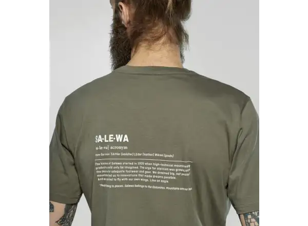 Salewa Eagle Vocab męska koszulka krótki rękaw Faded Green