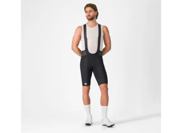Castelli Endurance 4 męskie spodenki z wkładką i szelkami Black