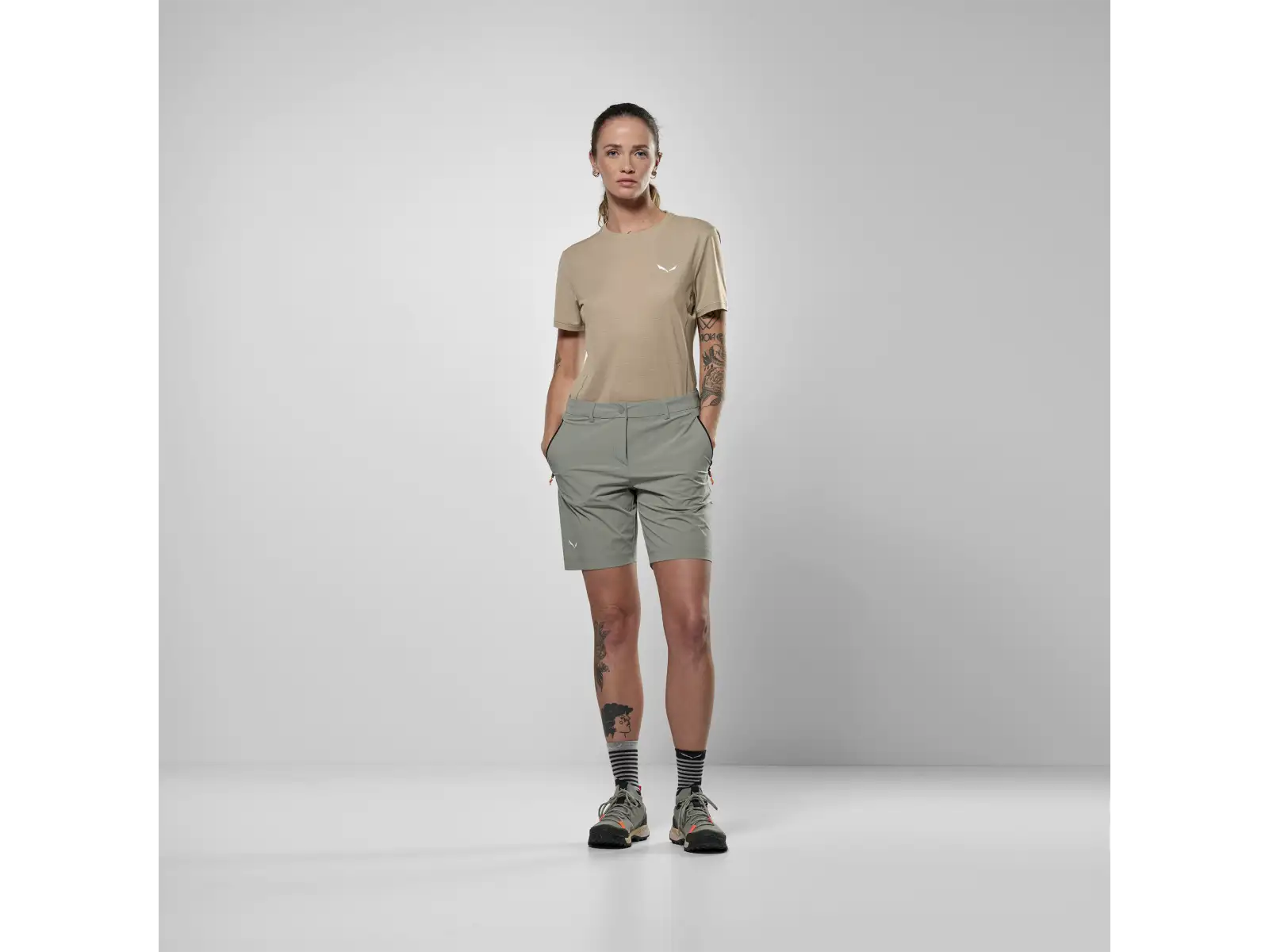 Salewa Puez Talvena Durastretch damskie spodenki Shadow