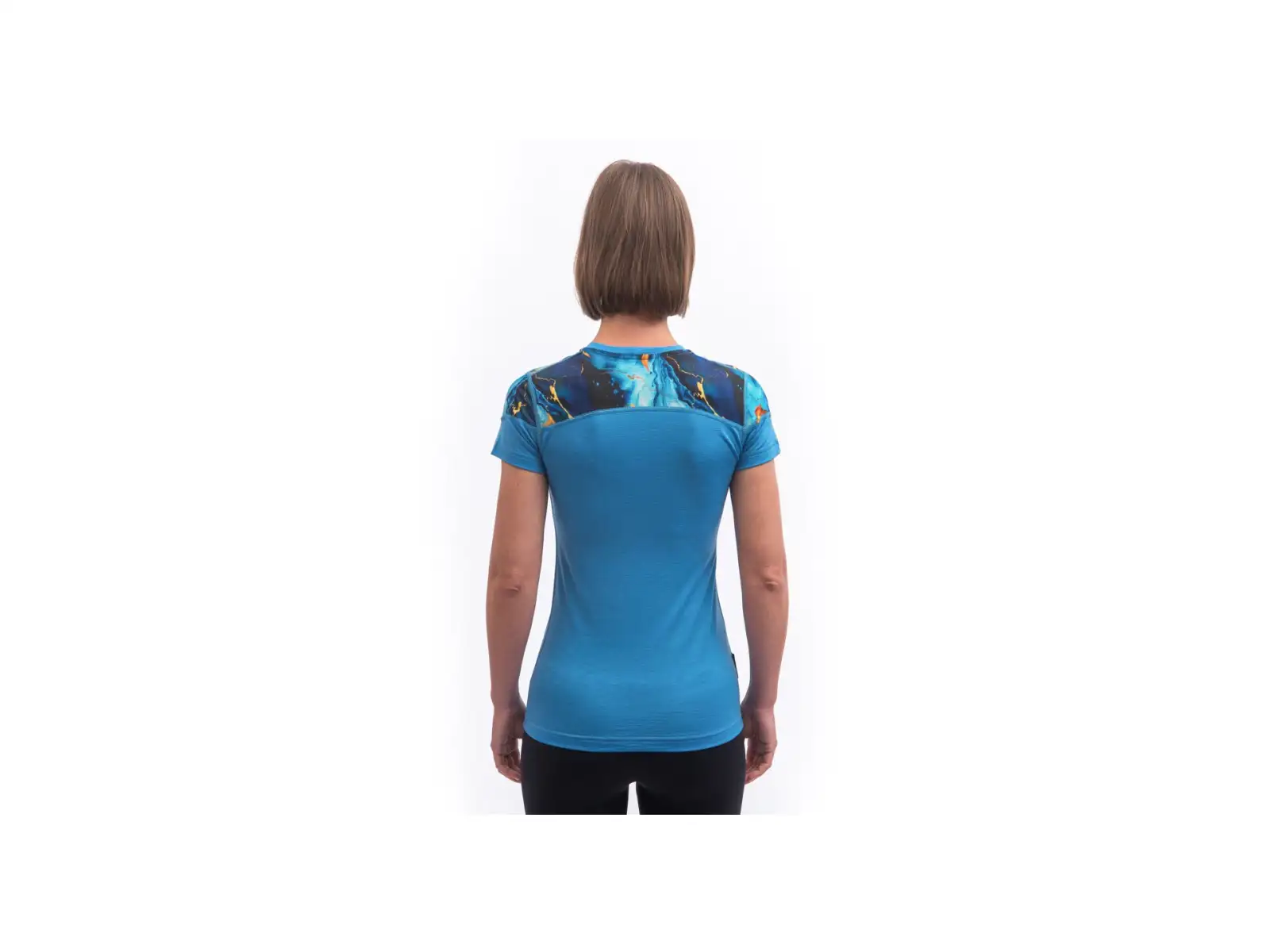 Sensor Merino Impress damska koszulka z krótkim rękawem niebieska/Universe