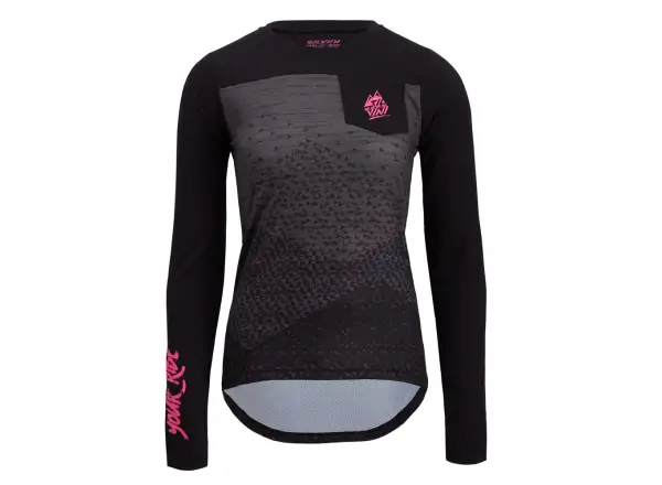 Silvini Ella damski dres długi rękaw Black/Fuchsia