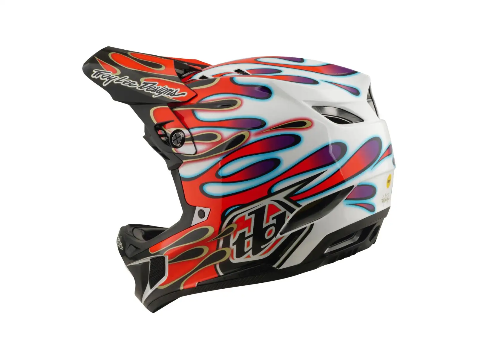 Troy Lee Desing D4 Composite Mips kask White/Red
