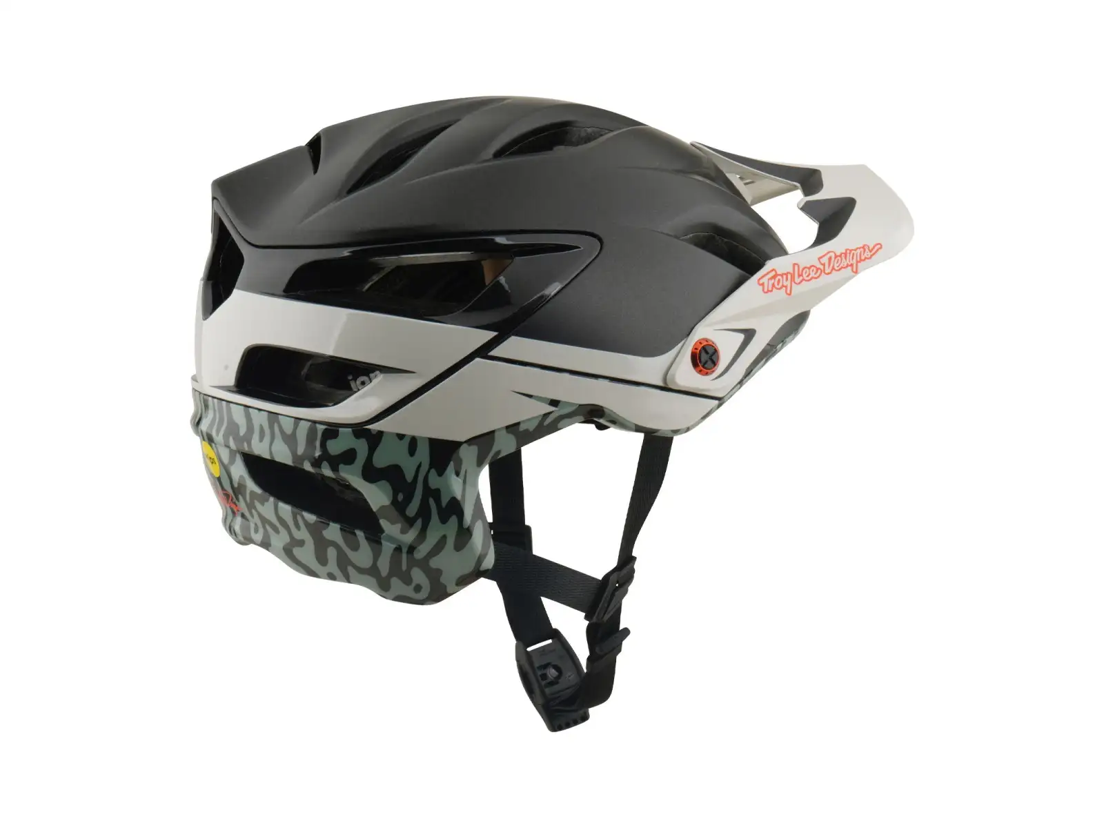 Troy Lee Designs A3 MIPS kask Halo Charcoal/Pumice