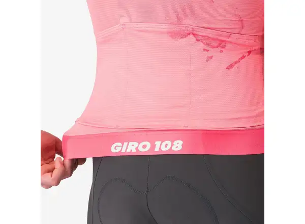 Castelli Giro 108 Race 8S męska koszulka z krótkim rękawem Rosa Giro