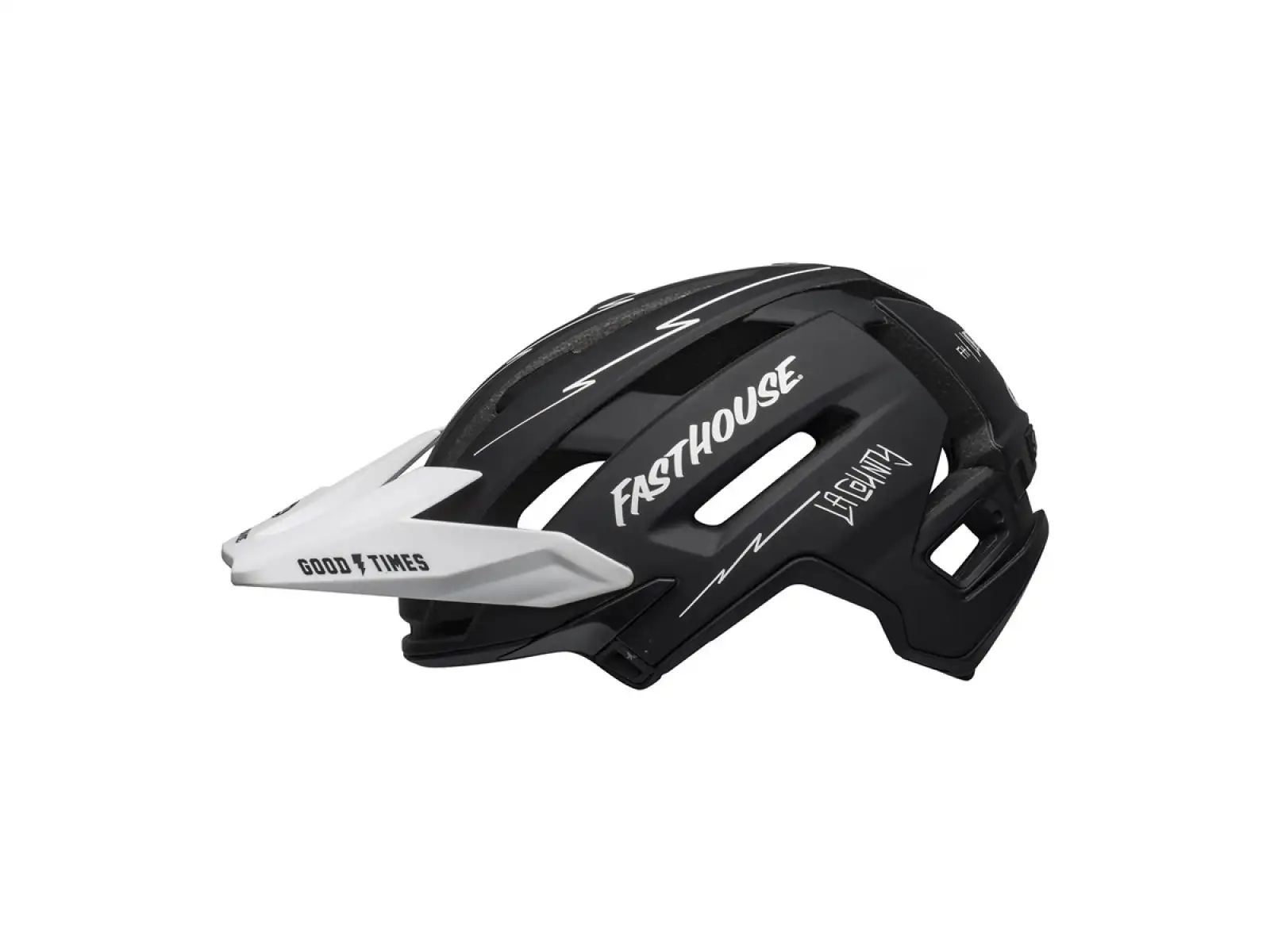 Bell Super Air R Mips kask mat black/white fasthouse