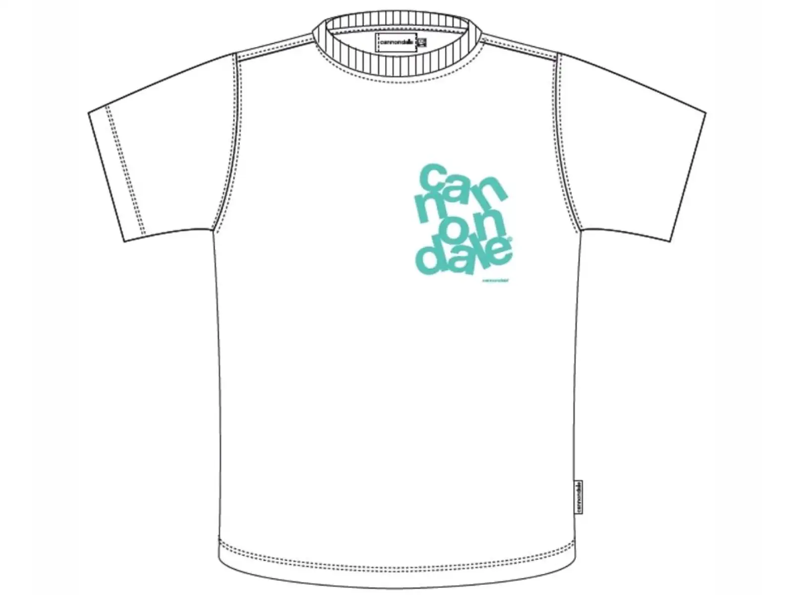 Cannondale Lifestyle koszulka krótki rękaw White/Turquosie