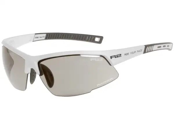 R2 Racer okulary białe/szare błyszczące/fotochromatyczne szkła