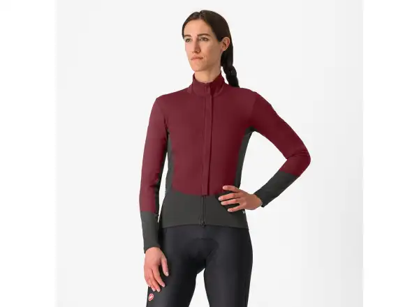 Castelli Perfetto Air damska kurtka Deep Bordeaux/Dark Gray