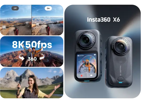 Insta360 X6 kamera sportowa Essentials Bundle Black