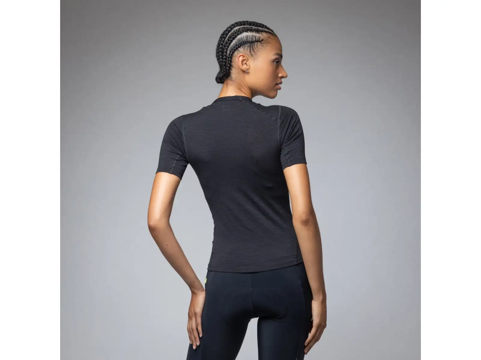 Alé Intimo Merino damska koszulka termiczna z krótkim rękawem Black
