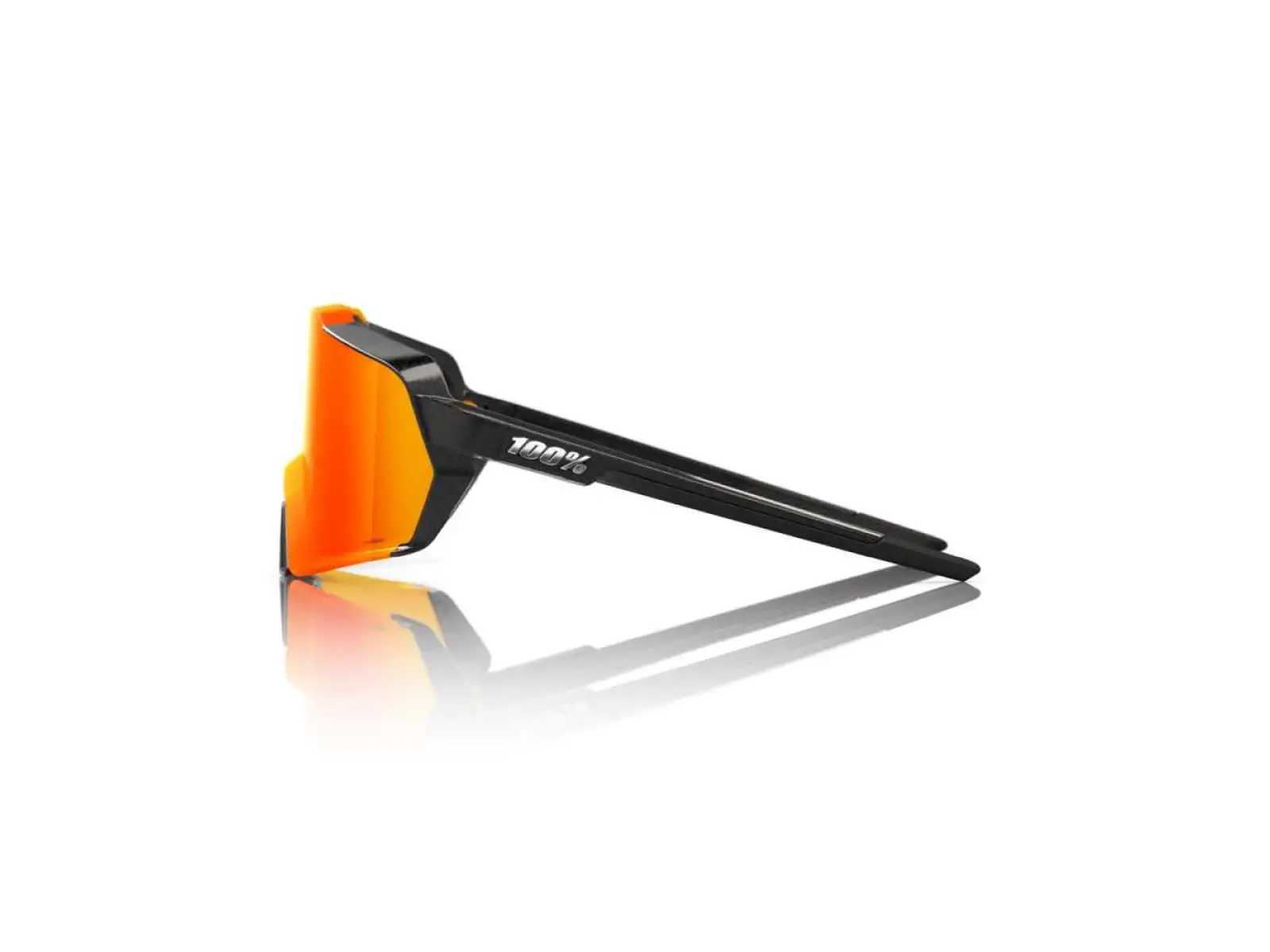 100% Korbin okulary Gloss Metallic Black HiPER Red Multilayer Mirror