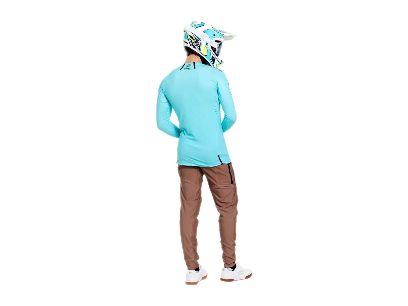 Troy Lee Designs Sprint Ultra męska koszulka z długim rękawem Mono Real Teal