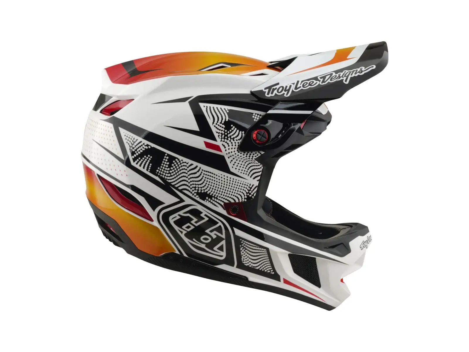 Troy Lee Designs D4 Composite MIPS kask Lined up White