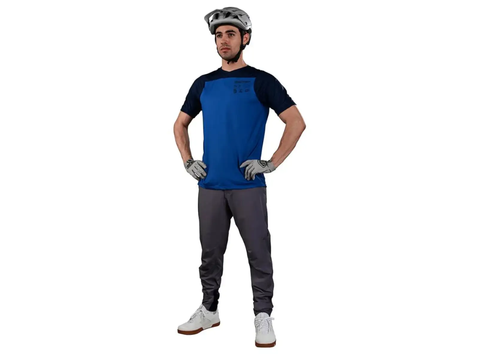 Troy Lee Designs Skyline Mono męska koszulka z krótkim rękawem True Blue