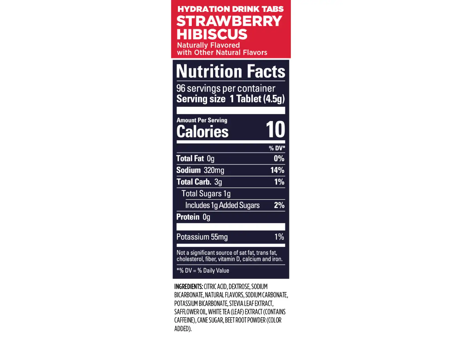 GU Hydration Drink Tabs tabletki musujące z kofeiną Strawberry Hibiscus 54 g