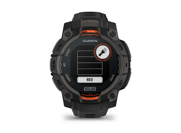 Garmin Instinct 3 Solar 45 mm smartwatch czarny/czarny pasek