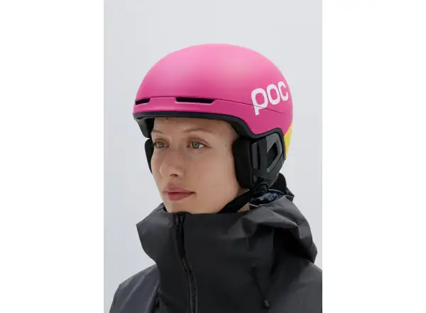 POC Obex Contour kask narciarski Rhos Red Matt/Citrine Yellow Matt
