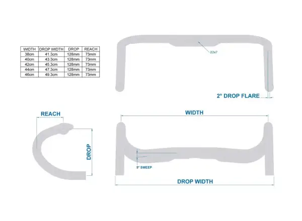 Ritchey Comp Streem Internal Routing BB Black 38 kierownica