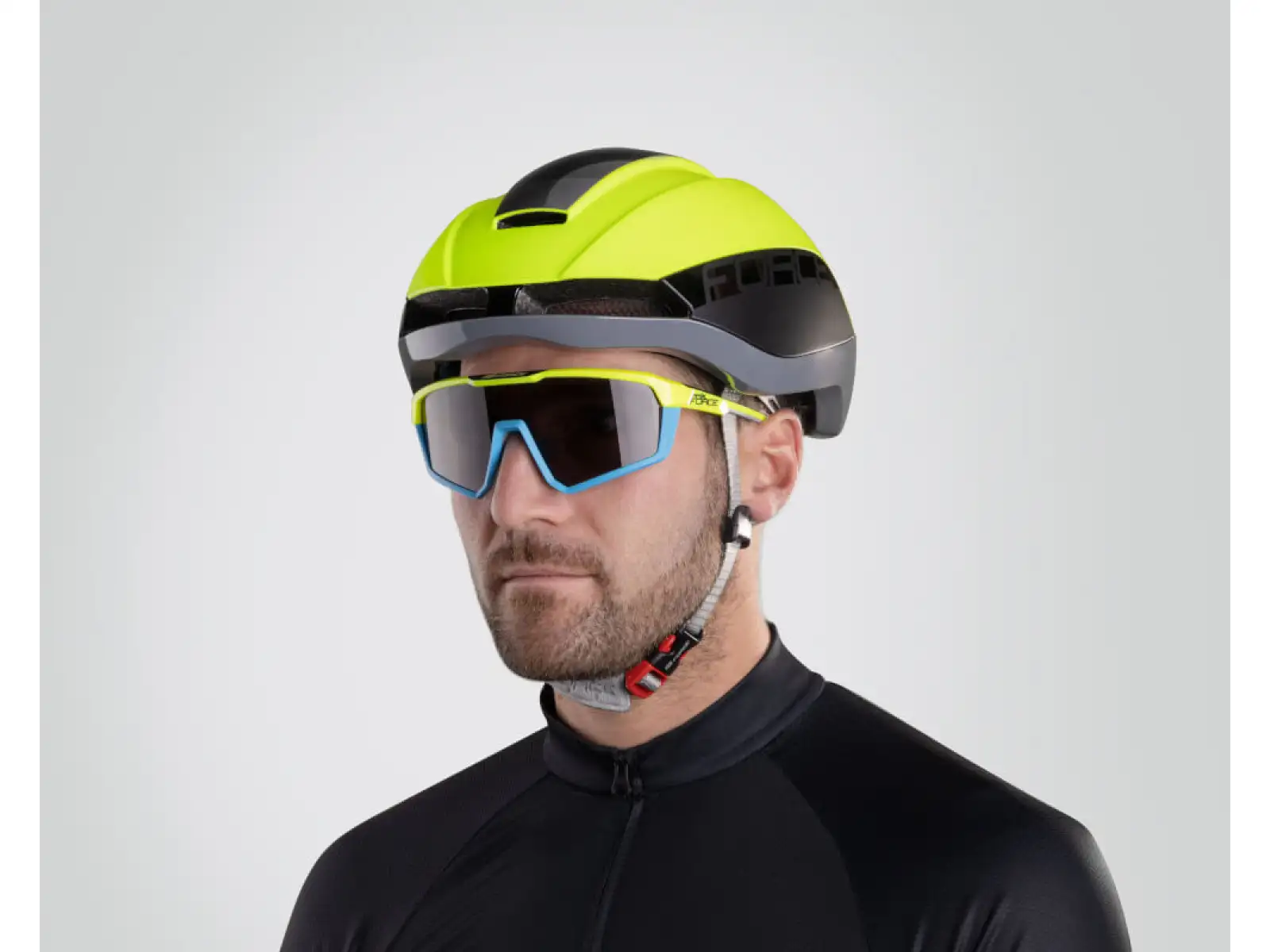 Force Orca kask fluo mat/szary