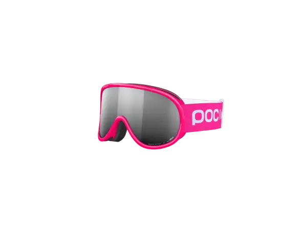 POC POCito Retina dziecięce gogle narciarskie Fluorescent Pink/Partly Sunny Silver