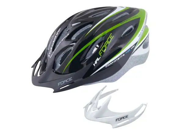 Force Hal kask czarna/zielona