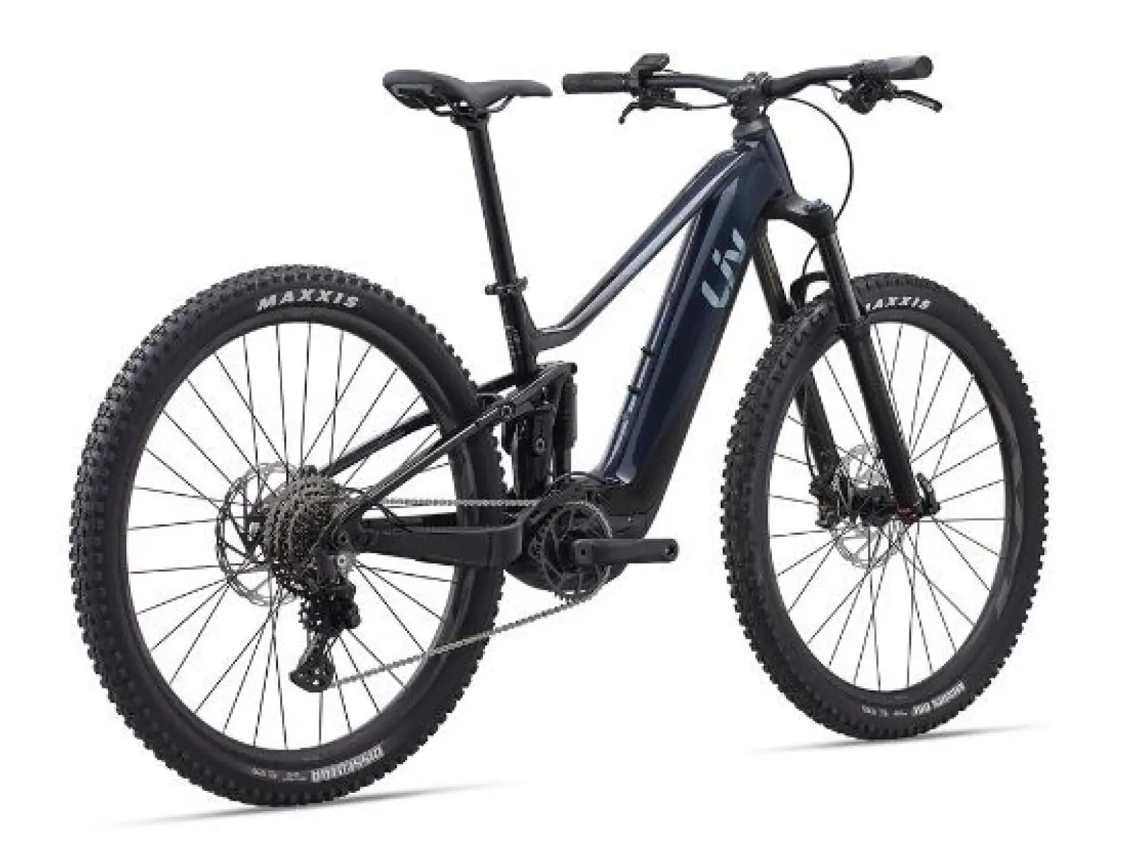 Liv Embolden E+ 2 damski rower elektryczny pełne zawieszenie Cosmos Navy