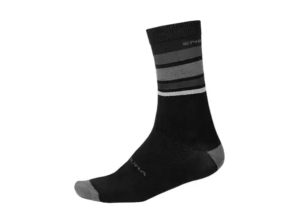 Endura Merino Stripe skarpety mat black