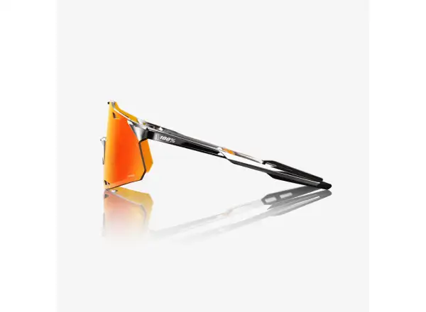 100% Hypercraft okulary Black Chrome/HiPER Red Mirror