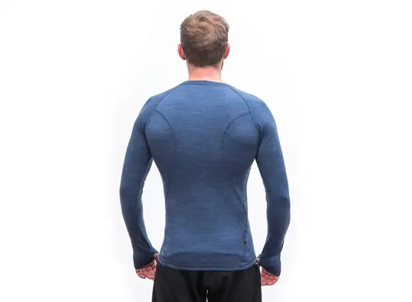 Sensor Merino Bold męska koszulka z długim rękawem Cool Blue