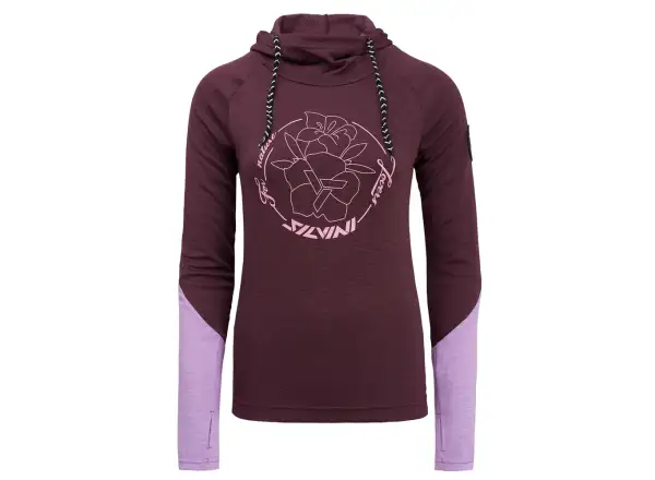 Silvini Merate damska koszulka dlugi rekaw Plum/Blush