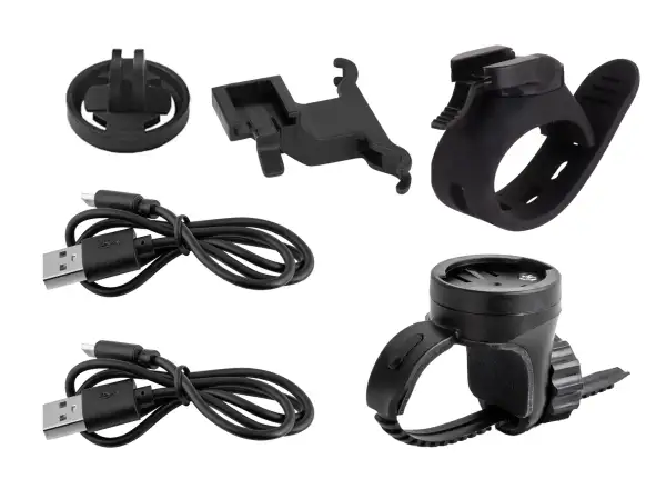 Force Pipe USB zestaw świateł przednie + tylne czarna