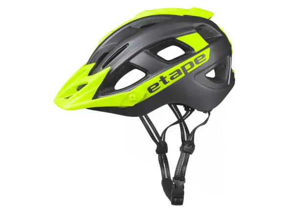 Etape Hero dziecięcy kask rowerowy antracytowy/żółty fluo matowy