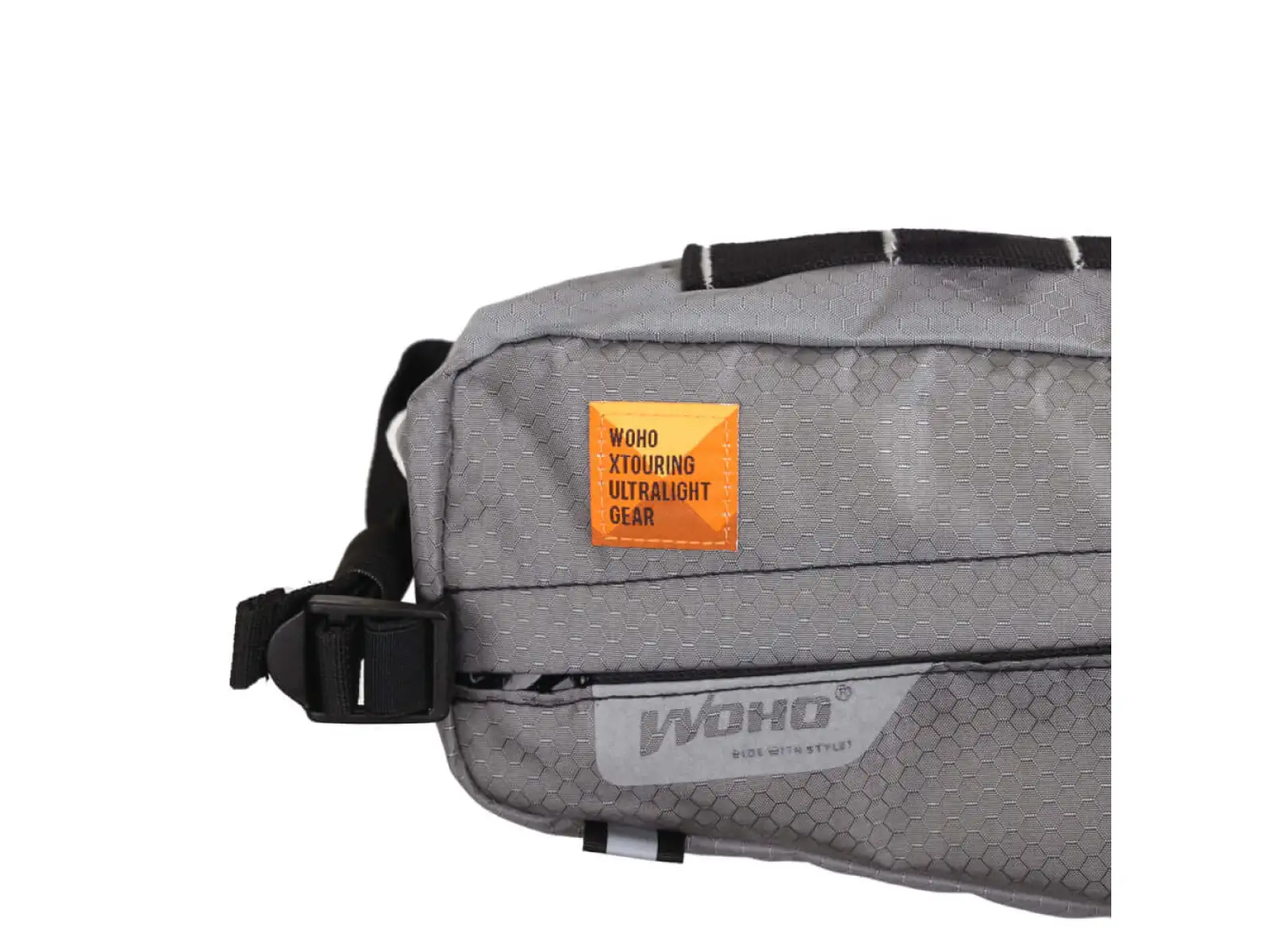 Woho X-Touring torba do ramy 4,7 l Honeycomb Iron szara roz. L